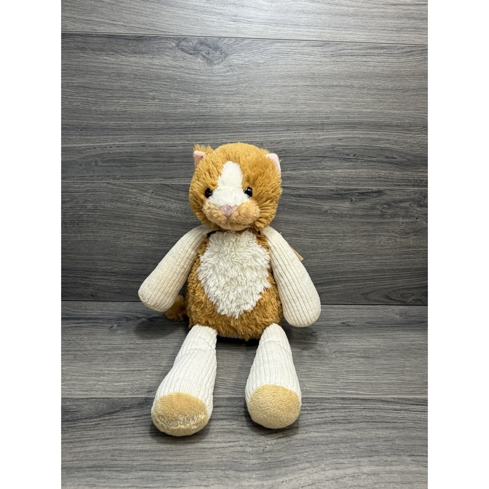 Scentsy Buddy "Scratch The Cat" Plush Animal NWT Orange White Kitty Vanilla